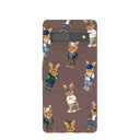 Chocolate Brown Rabbit Friends Google Pixel 7a Case