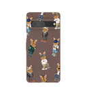 Chocolate Brown Rabbit Friends Google Pixel 7 Case