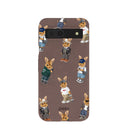 Chocolate Brown Rabbit Friends Google Pixel 8a Case