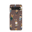 Chocolate Brown Rabbit Friends Google Pixel 8 Case