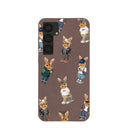 Chocolate Brown Rabbit Friends Samsung Galaxy S25+(Plus) Case