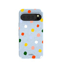 Powder Blue Rainbow Dots Google Pixel 10/10 Pro Case