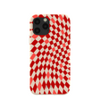 Coque iPhone 11 Pro à carreaux rouges coquillages