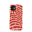 Coque à carreaux rouges coquillages pour iPhone 12/iPhone 12 Pro