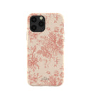 Coque pour iPhone 11 Pro Motif coquillages et bouquets rococo