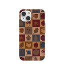 Coque iPhone 14 London Fog Rustic Grid