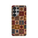 Coque London Fog Rustic Grid pour Samsung Galaxy S26 Ultra