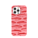 Bubblegum Pink Sardine Stream iPhone 14 Pro Case