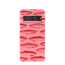 Coque Google Pixel 7 Pro rose bonbon, motif sardine