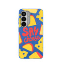 Coque bleu électrique Say Cheese pour Samsung Galaxy S26