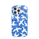 Electric Blue Seagulls iPhone 15 Pro Case