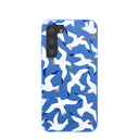 Coque Samsung Galaxy S23+(Plus) Mouettes bleu électrique