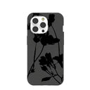 Black Shadow Petals iPhone 14 Pro Case