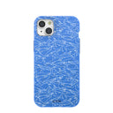 Coque pour iPhone 15 Plus Motif requin bleu électrique