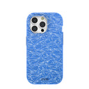 Coque pour iPhone 15 Pro Motif requin bleu électrique