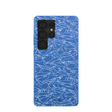 Electric Blue Shark Frenzy Samsung Galaxy S25 Ultra Case