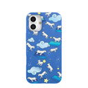 Electric Blue Sheep Dreamers iPhone 16 Plus Case