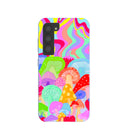 Coque Samsung Galaxy S23 en spirale champignon bleu poudré