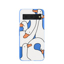 Coque Google Pixel 8 bleu électrique Silly Goose