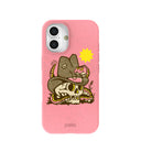Coque iPhone 16 rose chewing-gum Snakebite