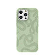 Sage Green Snaky iPhone 16 Pro Max Case