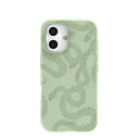 Coque Sage Green Snaky pour iPhone 16