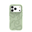 Sage Green Snaky iPhone 17 Pro Case