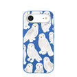 Electric Blue Snowy Owls iPhone Air Case