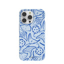 Coque Stingray Fever bleu poudre pour iPhone 14 Pro Max