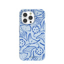 Coque Stingray Fever bleu poudre pour iPhone 14 Pro