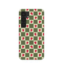 Coque Samsung Galaxy S25 Motif Champ de fraises et sol forestier