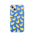 Electric Blue Sunny Ducklings iPhone 14 Plus Case