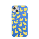 Electric Blue Sunny Ducklings iPhone 14 Plus Case