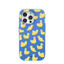 Coque iPhone 15 Pro Bleu Électrique Sunny Ducklings
