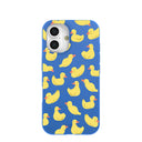 Electric Blue Sunny Ducklings iPhone 16 Case