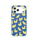Coque iPhone 17 Pro Max bleu électrique Sunny Ducklings