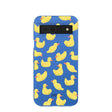 Coque Google Pixel 8a bleu électrique Sunny Ducklings