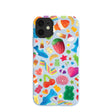 Coque iPhone 11 Super Gummies bleu poudré