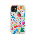 Coque iPhone 11 Super Gummies bleu poudré