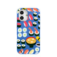 Coque iPhone 16 Sushi Night bleu électrique