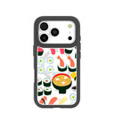 Coque transparente Sushi Night pour iPhone 17 Pro avec Noir Ridge (MagSafe inclus)