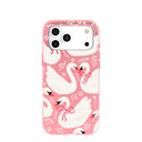 Coque pour iPhone 17 Pro Max Bubblegum Pink Swan Garden