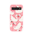 Coque Google Pixel 8a rose bonbon Swan Garden