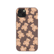 Coque Teddy Love chocolat pour iPhone 13