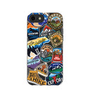 Black Trail Stickers iPhone 6/6s/7/8/SE Case