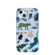 Coque iPhone 15 Forêt tropicale bleu poudre