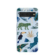 Coque Google Pixel 8 à motif forêt tropicale bleu poudre