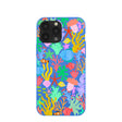Electric Blue Underwater Blooms iPhone 13 Pro Max Case