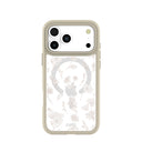 Clear Vanilla Flora iPhone 17 Pro Max Case With London Fog Ridge (MagSafe included)