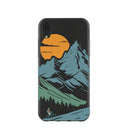 Coque noire Vintage Peaks pour iPhone XR